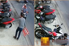 Nam thanh niên trộm xe Exciter 150 siêu nhanh