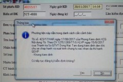 Đăng kiểm không thành do đóng phạt đã lâu nhưng không được xóa lỗi