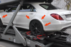 Mercedes-Benz S-Class 2020 bị bắt gặp trên xe chuyên dụng