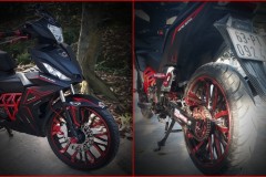 Winner 150 độ đôi chân đầy cơ bắp với bộ cánh Matte Black