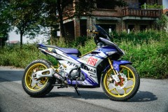 Yamaha Exciter 150 độ phong cách hầm hố ở Mê Linh, Hà Nội