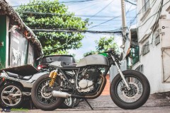 Tự Thanh Đa độ Honda CB400SS thành cafe racer