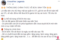 [CFL] Cập nhật tháng 2 bất ngờ bị hoãn
