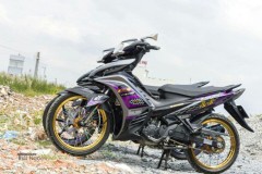 Exciter 135 độ đón tết giữa đồng cỏ mùa lá úa