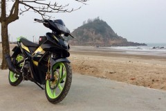 Exciter 2010 độ đơn giản mang sắc thái cực ngầu của biker Nghệ An