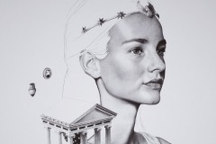 [Giải trí] Họa sĩ vẽ chân dung bằng tay với thần thái cuốn hút bằng 3 triệu dấu chấm