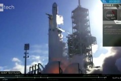 Lần đầu tiên một chiếc ô tô hiệu Tesla bay vào vũ trụ với tên lửa đẩy mạnh nhất thế giới