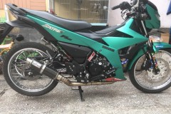 Satria F150 độ đơn giản thu hút ánh nhìn với tone màu xanh ngọc bích