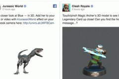 Facebook cho phép đăng tải hình ảnh 3D, thực tế ảo VR và AR