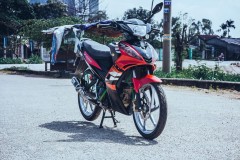 Exciter 135 độ phong cách hạ áo vô cùng cứng cáp