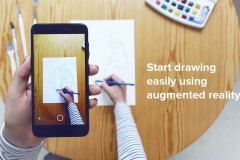 Học vẽ đơn giản bằng thực tế tăng cường thông qua chiếc smartphone