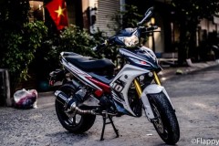 Exciter 135 độ dàn chân full option Yamaha R6 mang vẻ đẹp hầm hố