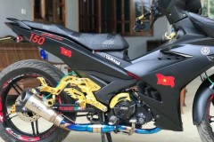 Exciter 150 độ phiên bản chúa tể bóng đêm với dàn đầu H2 phá cách