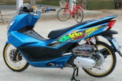 PCX 150 độ kiểng đơn giản đến từ xứ sở chùa vàng