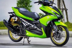 NVX 155 độ gây ấn tượng mạnh với tone màu xanh lá của biker nước bạn