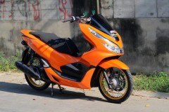 PCX 150 2018 độ lộng lẫy sắc cam đầy nổi bật của biker nước bạn