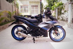 Exciter 150 độ dàn chân chuyển màu đầy mới lạ