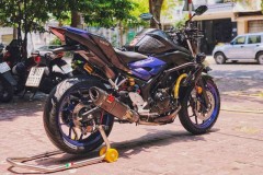 Ngắm nhìn Yamaha MT-03 độ full option trên đất Việt