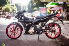 Satria F150 độ giản đơn mang vẻ đẹp ngất ngây của dân chơi phố núi