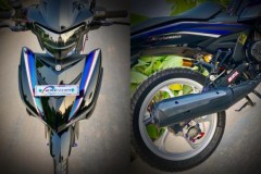 Exciter 150 độ mang vẻ đẹp đơn giản với bộ cánh BMW HP4