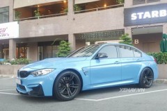 Bắt gặp BMW M3 ngoại thất màu xanh Yas Marina Blue độc đáo trên phố
