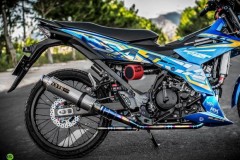 Satria F150 độ mang vẻ đẹp 'ngất ngây' với option đồ chơi giá trị