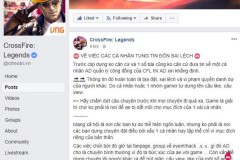 Fanpage chính chủ Crossfire: Legends xác nhận tin đồn Admin bán mã hack là sai sự thật