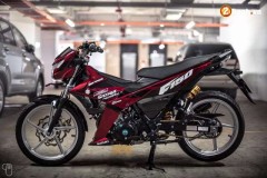 Satria F150 độ gây mê người xem với option đồ chơi giá trị