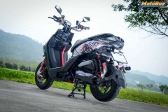 Yamaha BW'S 125 độ lôi cuốn người xem với phiên bản Venom hầm hố của biker xứ Đài