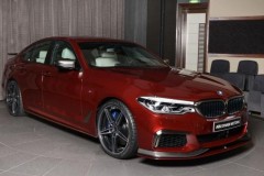 BMW M550i càng thêm hấp dẫn khi sở hữu bộ cánh Aventurine Red