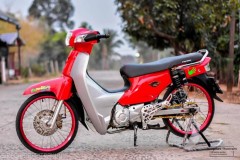 Cub Fi độ đẹp mê li với sắc màu đỏ chói chang của dân chơi Thái