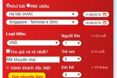Hướng dẫn cách mua vé máy bay VietJet Air online