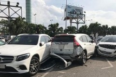 Nam tài xế lái Vios tông liên tiếp 3 xe ô tô rồi tháo chạy