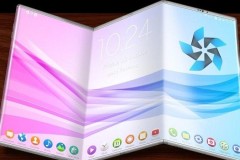 Trên tay nguyên mẫu smartphone màn hình gập "hụt" của Samsung