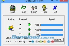 Cách vào Facebook dễ dàng bằng UltraSurf