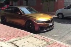 BMW M3 của Cường "Đô-la" xuất hiện với ngoại hình "tắc kè hoa"