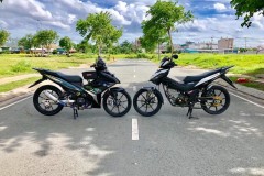 Exciter 150 độ pô Leovince bạc phuộc Nitron vô cùng ấn tượng