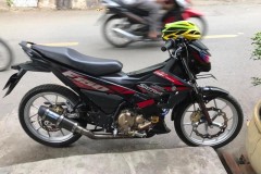 Ngắm nhìn Raider 150 độ đầy thú vị với pen đạp Ducati cho phanh sau