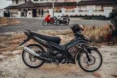 Nhìn ngắm Exciter 135 độ full áo Black ngầu lòi vô đối