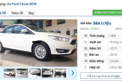 Ford Focus Trend đang được giảm giá mạnh tại Việt Nam, chỉ 564 triệu đồng