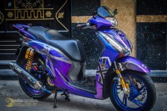 Phiên bản Sh độ tím mộng mơ cùng dàn giảm xóc vàng cực ngầu