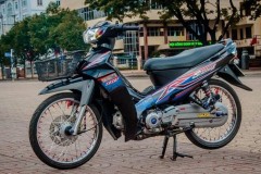 Sirius 110 độ mang nét đẹp lung lay của biker đến từ thiên đường Cafe