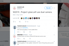 Smartphone Android nắp gập tiếp theo của Samsung sẽ có camera sau kép