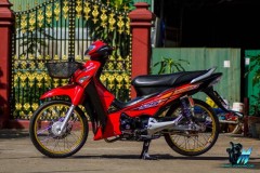 Wave 125i độ mang vẻ đẹp mê hồn với option đồ chơi đẳng cấp trên đất Thái