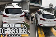Chủ nhân Hyundai SantaFe đời 2018 bốc được biển ngũ quý rao bán với giá 2,5 tỷ đồng