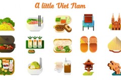 Những nét duyên dáng của Việt Nam thông qua bộ icon vô cùng dễ thương