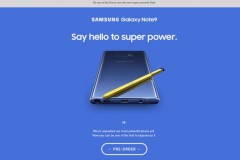 Hình ảnh chính thức của siêu phẩm Galaxy Note 9 trên website Samsung