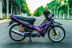 Chiêm ngưỡng Yamaha Sirius độ với tông màu đen tím cực chất