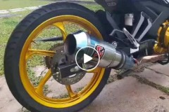 Yamaha Exciter độ bộ ống xả cực ngầu phát ra tiếng nổ ròn như tiếng công nông