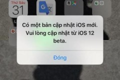 Cách khắc phục lỗi hiển thị thông báo cập nhật trên hệ điều hành iOS 12 beta 11